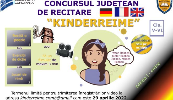 Colegiul ”Mircea cel Bătrân” lansează Concursul județean de recitare 