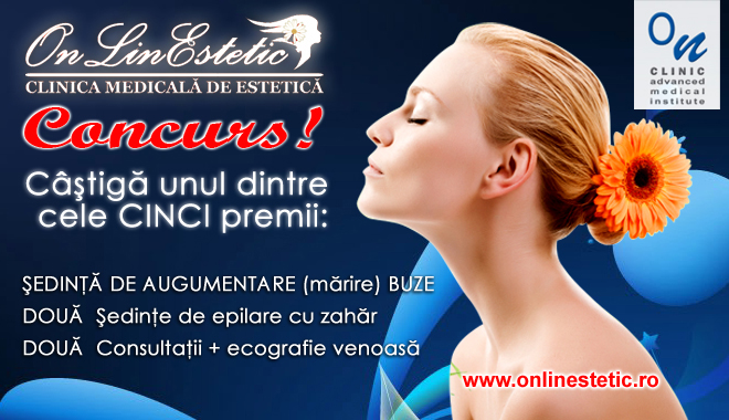 CONCURS! Câștigă unul dintre cele CINCI premii oferite de OnLinEstetic! - concursonclinic1385991391-1386691209.jpg