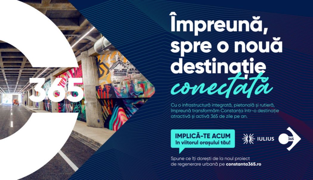 Tu ce-ți dorești pentru Constanța, pentru a fi o nouă destinație atractivă 365 de zile pe an? Spune-ne părerea despre viziunea propusă de IULIUS