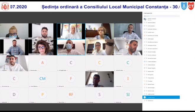 Ședință de consiliu local, online, la Constanța. Consiliere supun la vot rectificarea bugetului - consiliu-1596101488.jpg