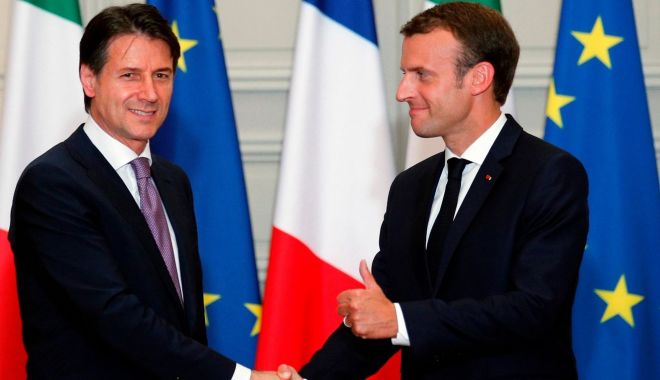 Conte și Macron, de acord pentru o repartizare europeană a migranților - conte-1568926617.jpg