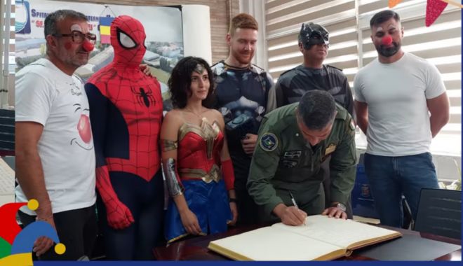Militarii de la Mihail Kogălniceanu le-au transformat copiilor bolnavi lacrimile în hohote de râs