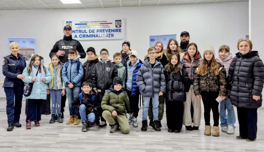 Elevii de la Colegiul Național „Constantin Brătescu”, detectivi pentru o zi la IPJ Constanța - copii-ipj-1771247577.webp