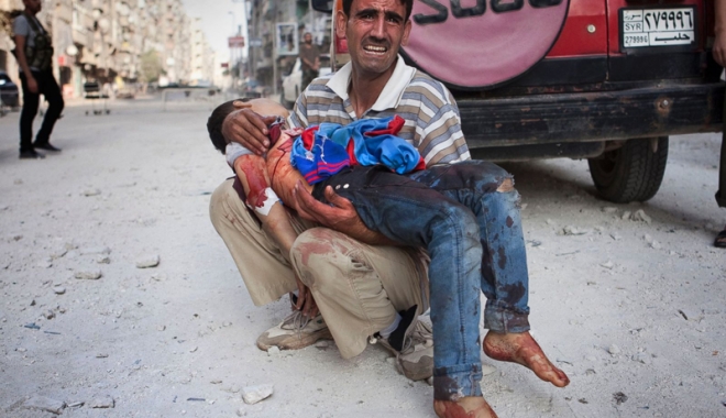 Copii uciși în Siria,  după bombardamente asupra unor tabere  de persoane strămutate - copiiomoratiinsiria-1470399600.jpg