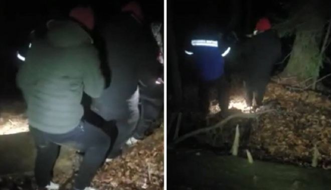 Trei copii rătăciţi pe traseul „300 de scări”. Au intervenit jandarmii montani - copiiratacititraseupadureslanicm-1676878305.jpg