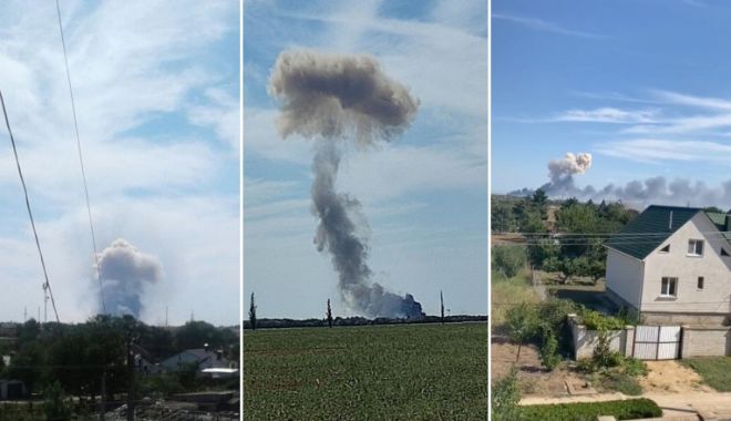 Explozii în serie la o bază a Rusiei din Crimeea ocupată