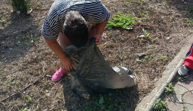 Persoanele cu dizabilităţi ecologizează oraşul Negru Vodă