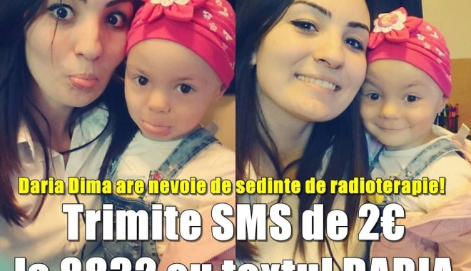 Mesajul tulburător al unei fetițe de 3 ani, din Constanța, care luptă pentru viață - dariadima-1465200330.jpg