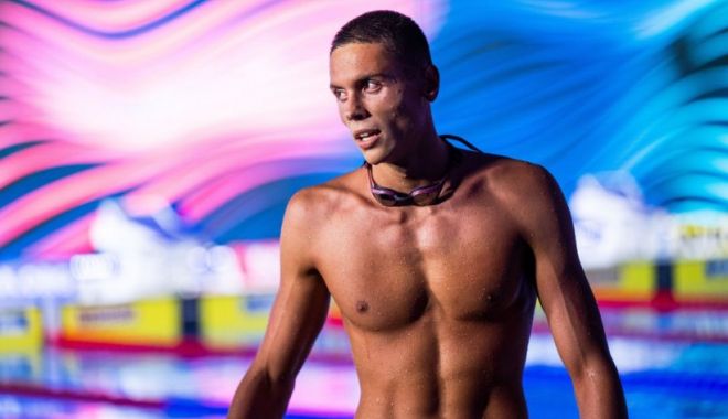 David Popovici este campion mondial la proba 100 metri liber
