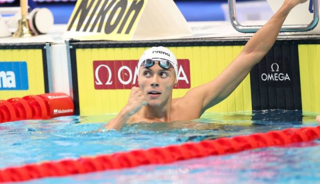 David Popovici, campion european la 50 de metri liber. Este a patra medalie de aur câștigată