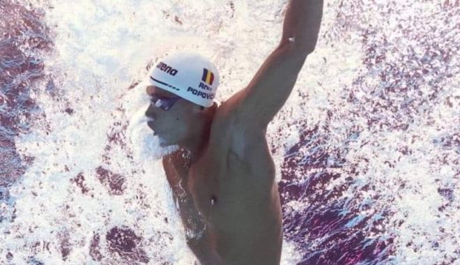 Medalie de aur pentru David Popovici în finala de la 100 de metri liber, la Campionatul European de înot pentru juniori