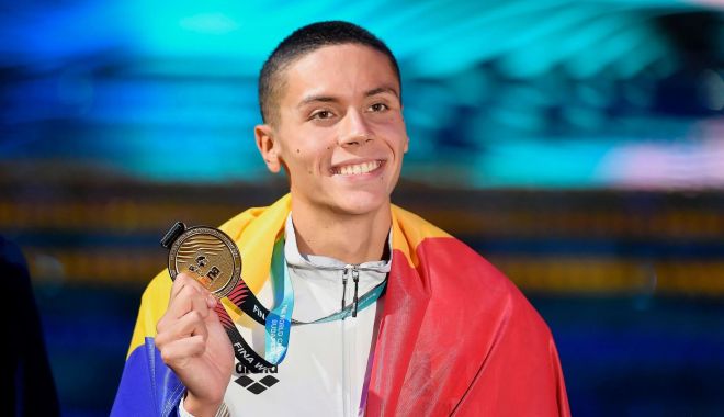 David Popovici, medalii de aur la 100 și 200 metri liber, la reuniunea Euro Meet din Luxemburg