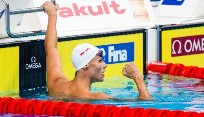 David Popovici, o nouă performanță uluitoare! Calificare de pe prima poziție la 100 metri liber