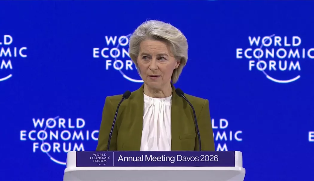 Ursula von der Leyen, la Davos: 