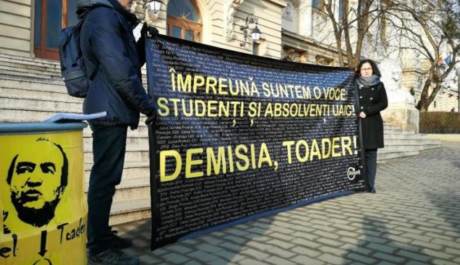 Protest la Universitatea 