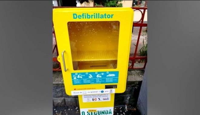 DEFIBRILATORUL furat din centrul orașului a fost găsit. Cum l-au depistat polițiștii