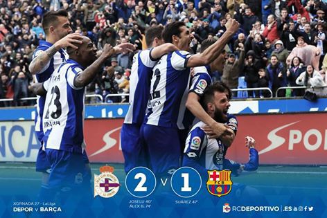 ȘOC în Spania. FC Barcelona a fost învinsă de echipa românului Florin Andone! - deportivo465x390-1489350593.jpg