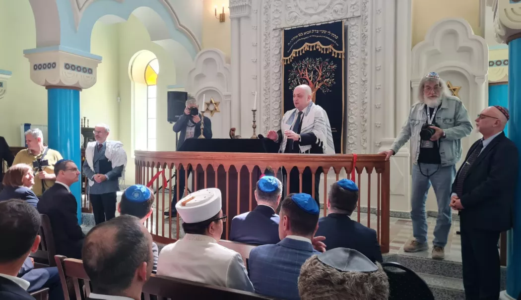 Sinagoga Mare din Constanța se redeschide oficial în prezența prim-rabinului Rafael Schaffer
