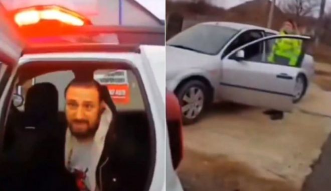 Dialog bizar între un şofer tras pe dreapta şi un poliţist: "Dacă îţi spun numele, faci infarct"