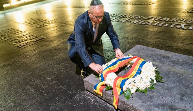 Ministrul Vasile Dîncu a adus un omagiu victimelor Holocaustului, la Ierusalim