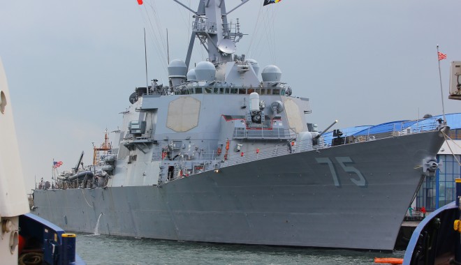 Pentagonul confirmă că un avion militar rus a urmărit nava USS Donald Cook în Marea Neagră - distrugatorussdonaldcook3-1397494195.jpg