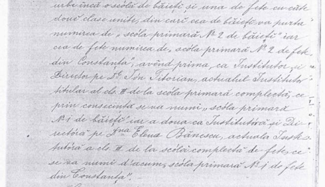 1891 - Anul înființării a două noi școli primare în Constanța - documentar1891anulinfiintariiado-1533303407.jpg