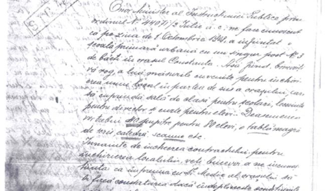 Înființarea Școlii primare de băieți nr. 3 Constanța - documentarinfiintareascoliiprima-1533564924.jpg