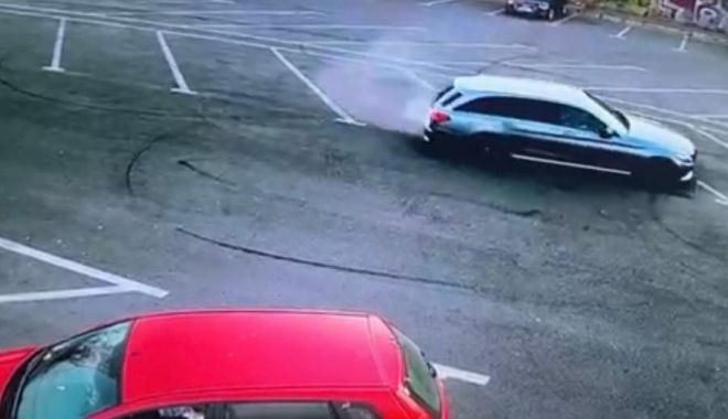 Constănţean  amendat de poliţişti pentru că făcea drifturi într-o parcare
