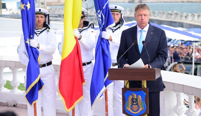 Președintele Klaus Iohannis a ajuns la Ziua Marinei: 