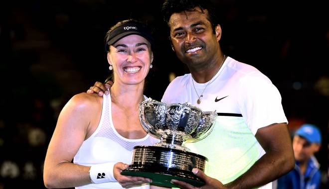 Tenis, Australian Open / Martina Hingis și Leander Paes, câștigători ai probei de dublu mixt - dublumixtaustralianopensursaauso-1422781575.jpg