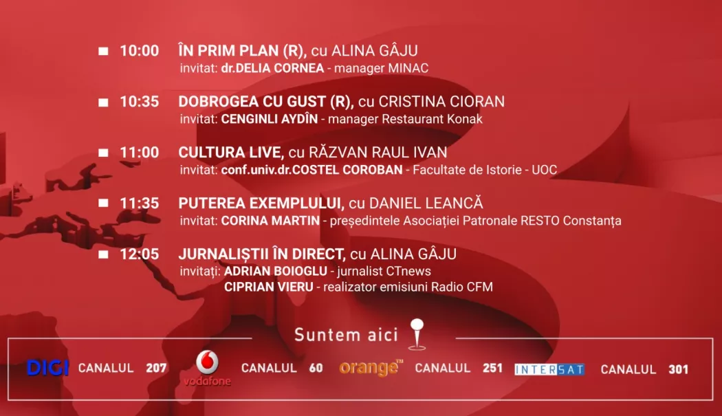 Programul zilei de duminică, 25 ianuarie, de la Antena 3 Constanța - duminica-1769192756.webp