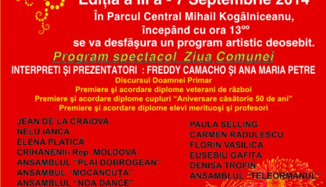 Ce artiști vor urca pe scenă la 