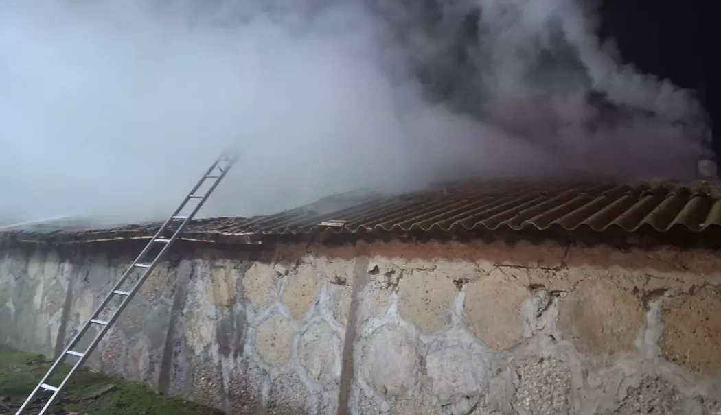 UPDATE Incendiu la un saivan din Medgidia. A fost găsită o persoană carbonizată