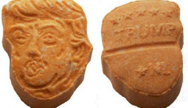 Poliția germană a confiscat mii de pastile de ecstasy cu efigia președintelui american Donald Trump - ecstasydonaldtrump-1503493063.jpg