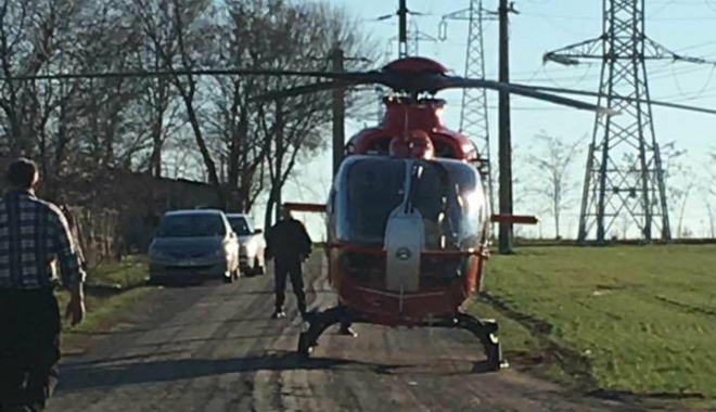 ACCIDENT RUTIER LA CONSTANȚA. O persoană este încarcerată! Elicopterul SMURD, la locul faptei - elic-1514293199.jpg