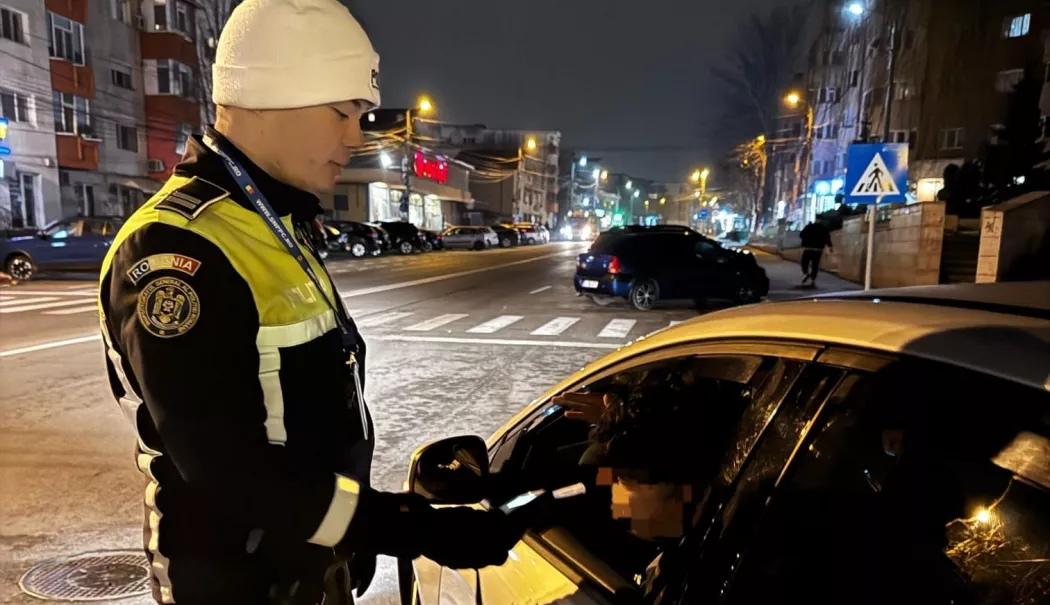 Tânăr reținut la Hârșova după ce a furat o autoutilitară și a condus-o băut și fără permis
