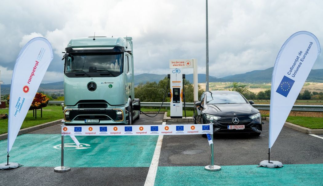 KMG Rompetrol Development a finalizat un proiect de eMobilitate, co-finanțat de Uniunea Europeană, pe Autostrada A1