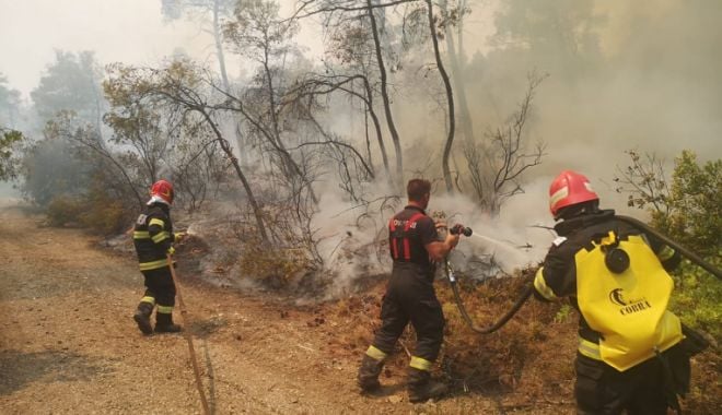 Pompierii români care ajută la stingerea incendiilor din Grecia vor fi cazaţi gratuit în Thassos vara viitoare - evia-1628586856.jpg