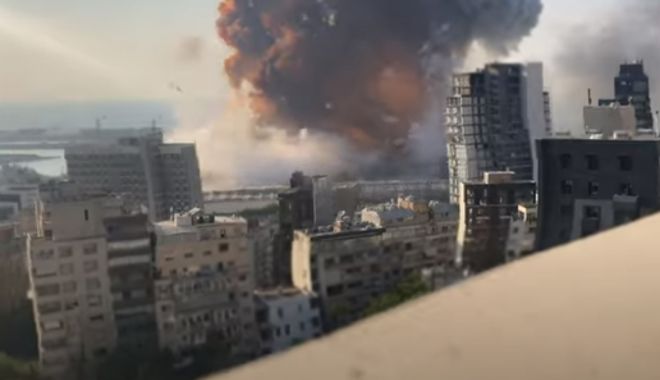 VIDEO / Imagini noi în slow-motion din momentul exploziei devastatoare din Beirut - explozie-1597214253.jpg