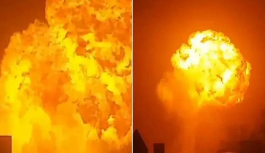 Explozie uriașă. Un camion plin cu GPL a sărit în aer - explozie-1766562477.webp