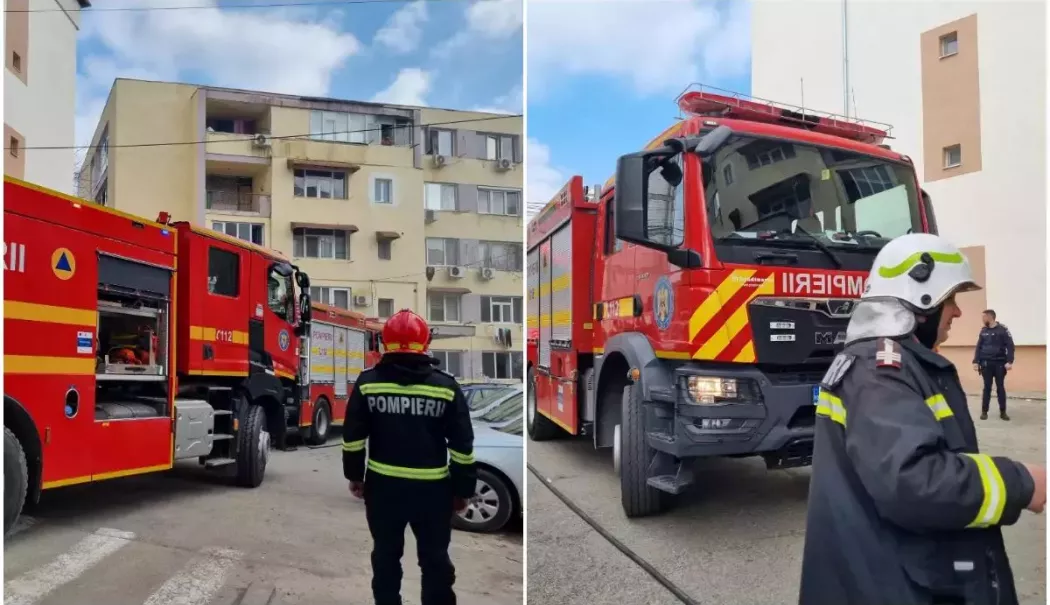 Incendiu puternic într-un apartament după o explozie. Patru persoane au avut nevoie de îngrijiri medicale - explozie-1772199188.webp