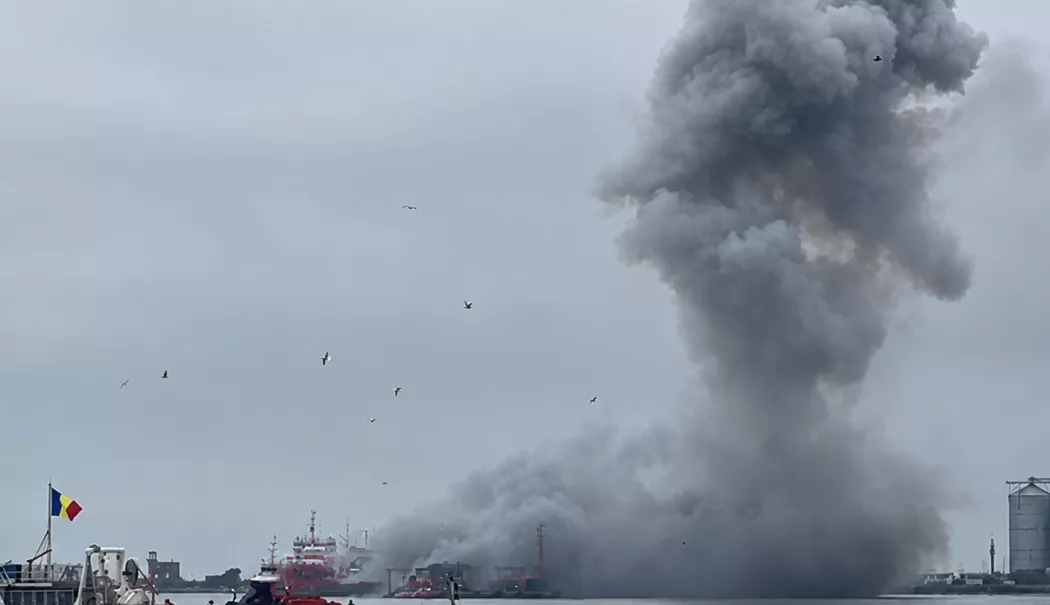 La o lună de la incident, Kievul face clarificări despre explozia dronei maritime din Portul Constanța - explozie-drona-port-1783076471.webp