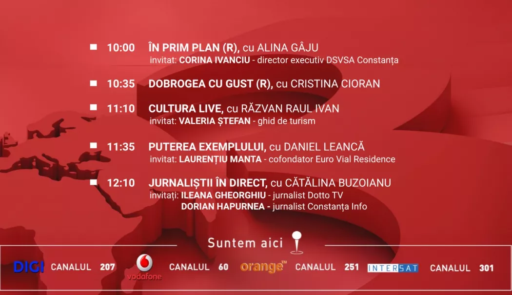 Programul zilei de duminică, 22 martie, de la Antena 3 Constanța - f62f17a97d0b4a0aa16e5505b06a272d-1774104807.webp