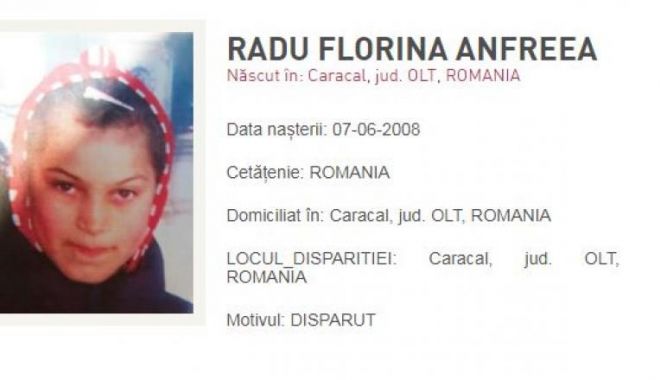 Fată de 11 ani, dată dispărută după ce a plecat să își cumpere haine - fata-1576521605.jpg