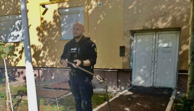 Viperă de 60 de centimetri, găsită de locatari lângă scara unui bloc