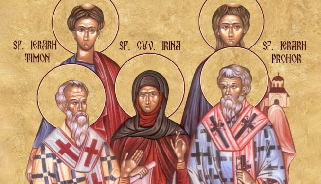 Biserica Ortodoxă îi cinsteşte pe Sfinţii Apostoli şi Diaconi Prohor, Nicanor, Timon şi Parmena - ffffff-1627448415.jpg