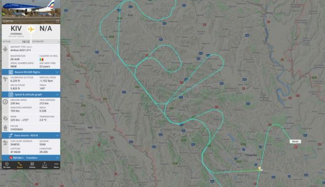 IMAGINEA ZILEI! Un avion a desenat pe cer, la granița cu Ucraina, mesajul „Relax” - flzyx6wvuasoux-1645168993.jpg