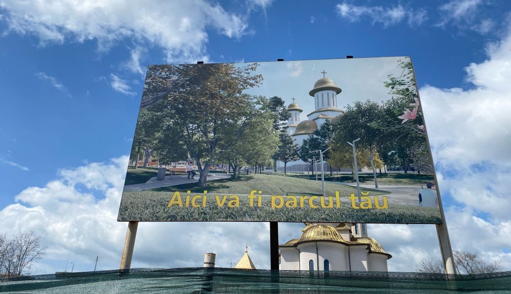 Cititorii sesizează, ”Cuget Liber” consemnează. Parcul de la Galeriile Soveja arată bine pe panou