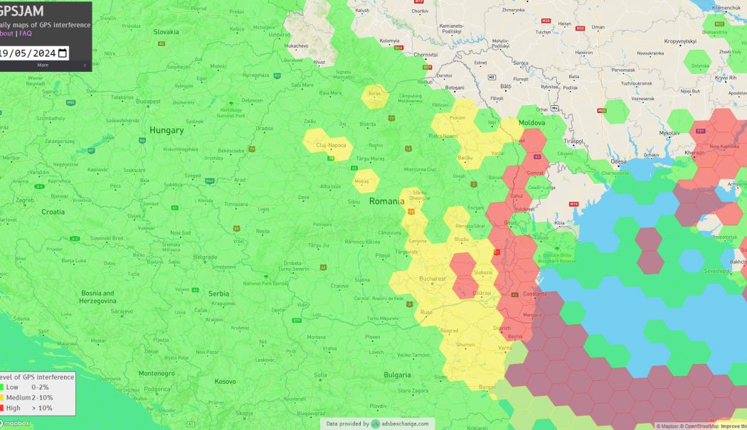 Rusia bruiază semnalele GPS din S-E României. Cum este afectat transportul aerian și maritim