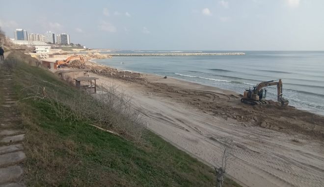 Lucrările de pe litoral vor fi oprite în zona plajelor turistice, pe perioada sezonului estival